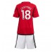 Manchester United Casemiro #18 Babykleding Thuisshirt Kinderen 2023-24 Korte Mouwen (+ korte broeken)